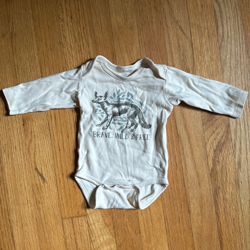 Bee Honey Babies 3-6m long sleeve bodysuit